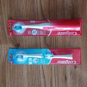 Colgate Brand New Factory Sealed 360' Sonic Soft Battery Toothbrush w 2 Brushes
